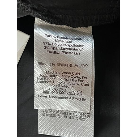 DKNY JEANS WOMENS STRETCH SATIN CARGO WIDE-LEG PANTS BLACK SIZE 16 NEW - Picture 11 of 14